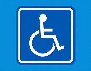 handicap parking sign, Wheelchair access sign