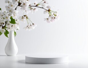Gentle counter shot with hushed background white
