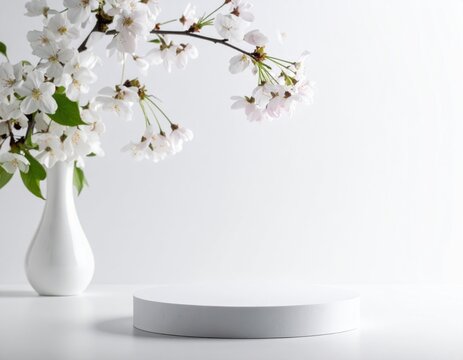 Gentle counter shot with hushed background white