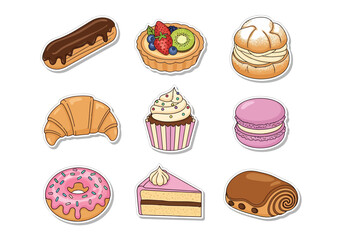Sweet Temptations A Colorful Collection of Delicious Pastries and Desserts