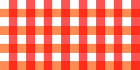 red and white checkered pattern. seamless red, orange, and white gingham pattern perfect for backgrounds, textiles, and digital design. This vibrant checkerboard design offers a cheerful.