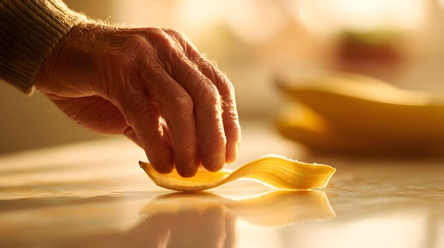 Close-up of hands preparing fresh pasta dough on a kitchen counter with warm sunlight. - Powered by Adobe