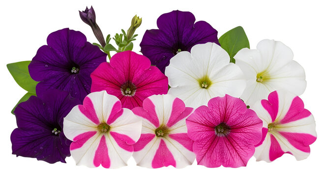 Colorful Petunia Flowers Arrangement