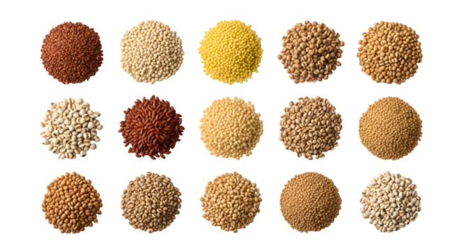 Assorted Grains and Seeds Variety