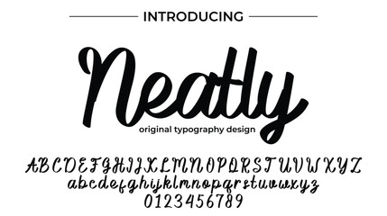 Neatly - Elegant Script Font for Smooth Handwritten Design and Creative Typography