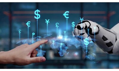 hand touching virtual screen - Powered by Adobe