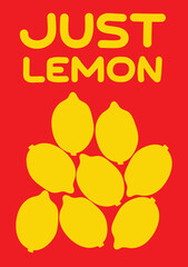 Design wall art lemon poster unique