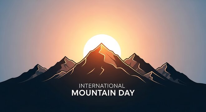 International Mountain Day Celebrate Majestic Peaks and the Beauty of the Natural World at Sunrise