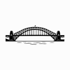 Obraz premium Sydney Harbour Bridge Silhouette