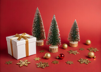 christmas tree and gift box