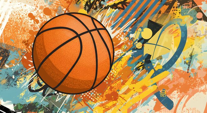 Basketball graphic design