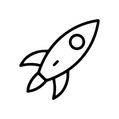 Fototapeta premium Rocket Ship Icon