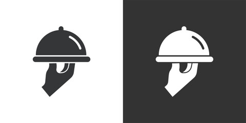 Food Service icon. Solid glyph series icon