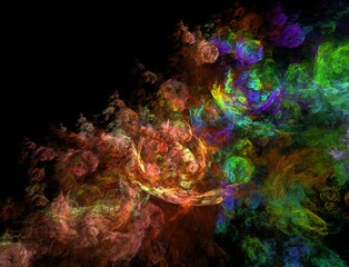 Imaginatory fractal abstract background Image