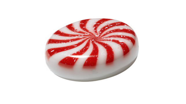 Peppermint Swirl Candy Red and White