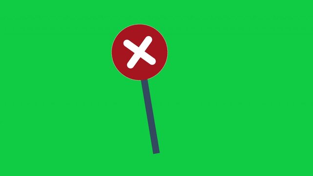 red circle with white x, symbolizing rejection or incorrectness