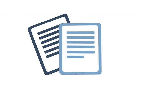 magnifying glass with document animation
