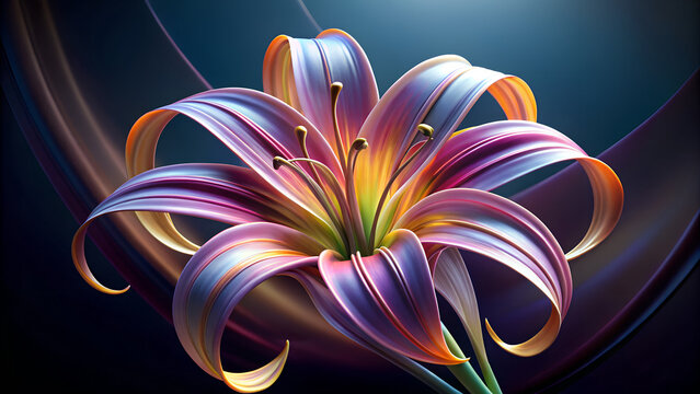 abstract background with flowers fractal design pattern pink illustration color colorful psychedelic digital art