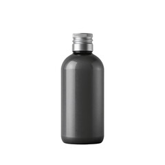 Elegant Minimalist Matte Bottle on Black Backdrop for Product Presentationand mockups