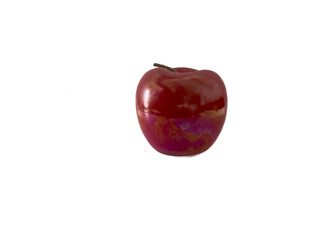 red apple isolated on white