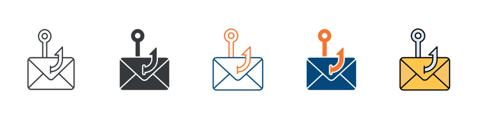 Phishing Icon Set Multiple Style Collection © Faizal