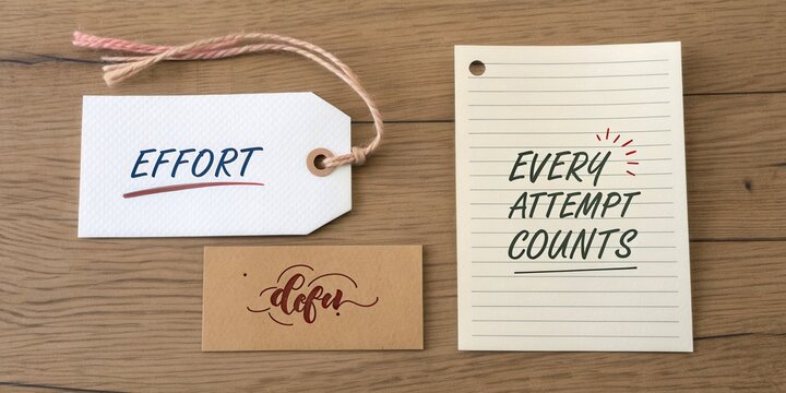 Motivation and Inspiration Notes with Handwritten Messages on a Wooden Table Surface for Personal Growth and Success Mindset