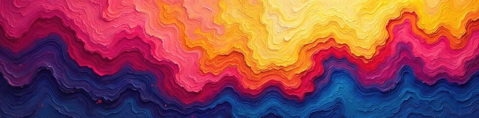 Fototapeta premium Vibrant Abstract Canvas Painting Bold Strokes and Rich Hues Create a Dynamic Textured Artwork Perfect for Modern and Contemporary Design