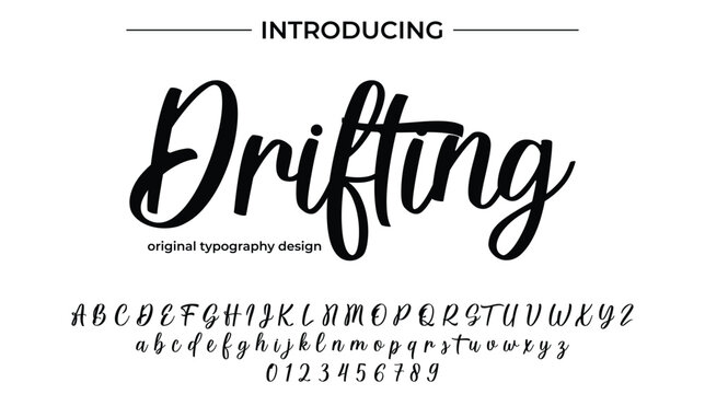 Drifting - Elegant Script Font for Smooth Handwritten Design and Creative Typography
