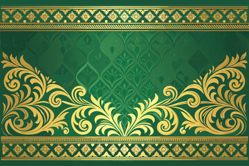 Depicting Ornamental Border With Bold And Gold Beautiful Creative Visual