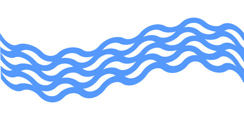 Abstract Wavy Line Set for Modern Minimalist Design and Creative Decorative Elements