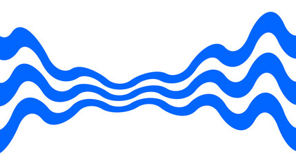 Abstract Wavy Line Set for Modern Minimalist Design and Creative Decorative Elements