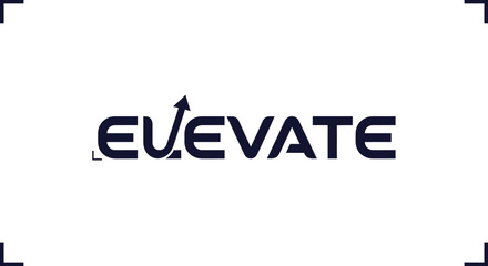 Fototapeta premium Elevate Geometric Tech Logo
