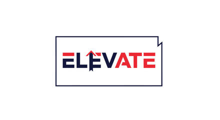 Obraz premium Elevate Geometric Tech Logo