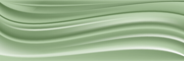 Fototapeta premium Green business wave banner background. Vector