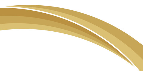 Vector gold line background curve element with white space for text and message design, overlapping layers, vector