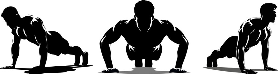 Strength Training Push Up Vec...