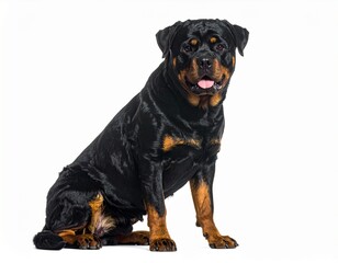 Obraz premium Powerful and confident, the Rottweiler combines strength, loyalty, and a balanced protective instinct.