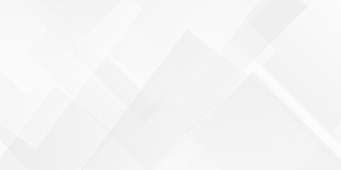 Abstract vector minimal tech gradient white, gray creative triangle geometric technology space rectangle randomly arranged white line background. paper web overlap presentation design.	
