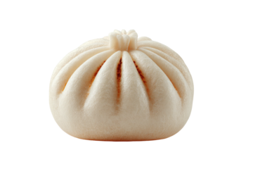 Steamed fluffy dumpling with pinched top
