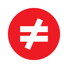 unequal button icon