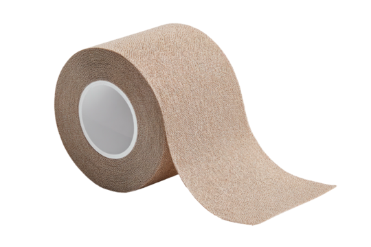 Tan roll athletic tape, wound dressing, medical supplies