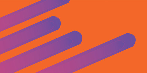 Abstract gradient poster background vector. Minimalist style cover template with vibrant perspective 3d geometric prism shapes collection. Ideal design for social media, cover, banner, flyer.