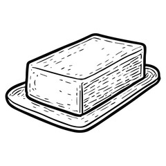 Block of butter