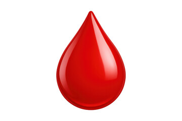 Obraz premium Red blood drop symbolizing donation and health