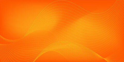 Abstract orange background with circles. Vector illustration