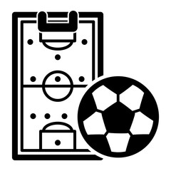 Vector icon / illustration for the concept of "soccer team manager"