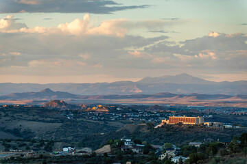 a sunset in Prescott arizona 