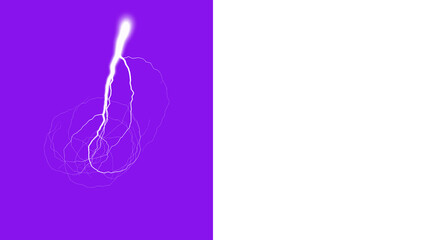 Dynamic energy burst, lightning strike effect for electrifying designs and powerful visuals, ideal for technology, science, and thrilling creative projects