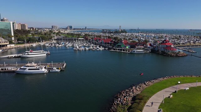 aerial view of Long Beach