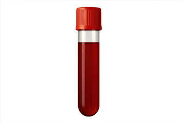 Blood sample in test tube for medical analysis
